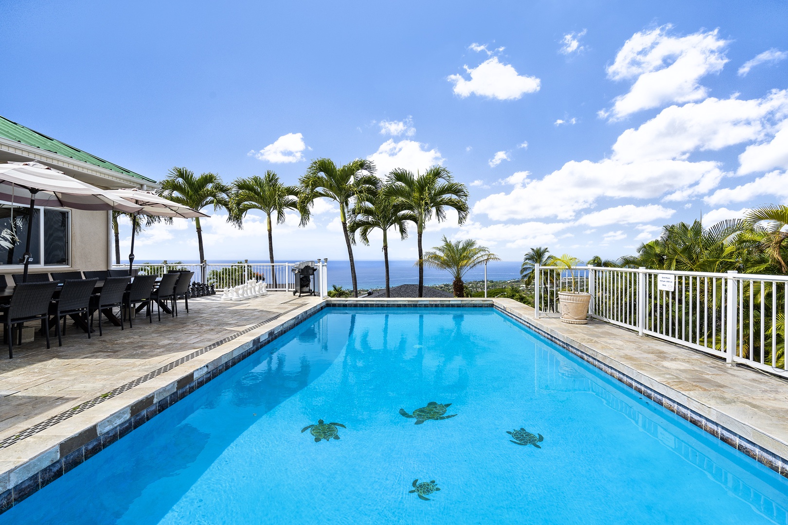 Kailua-Kona Vacation Rentals, Honu Hale - Large salt water pool for our guests enjoyment!