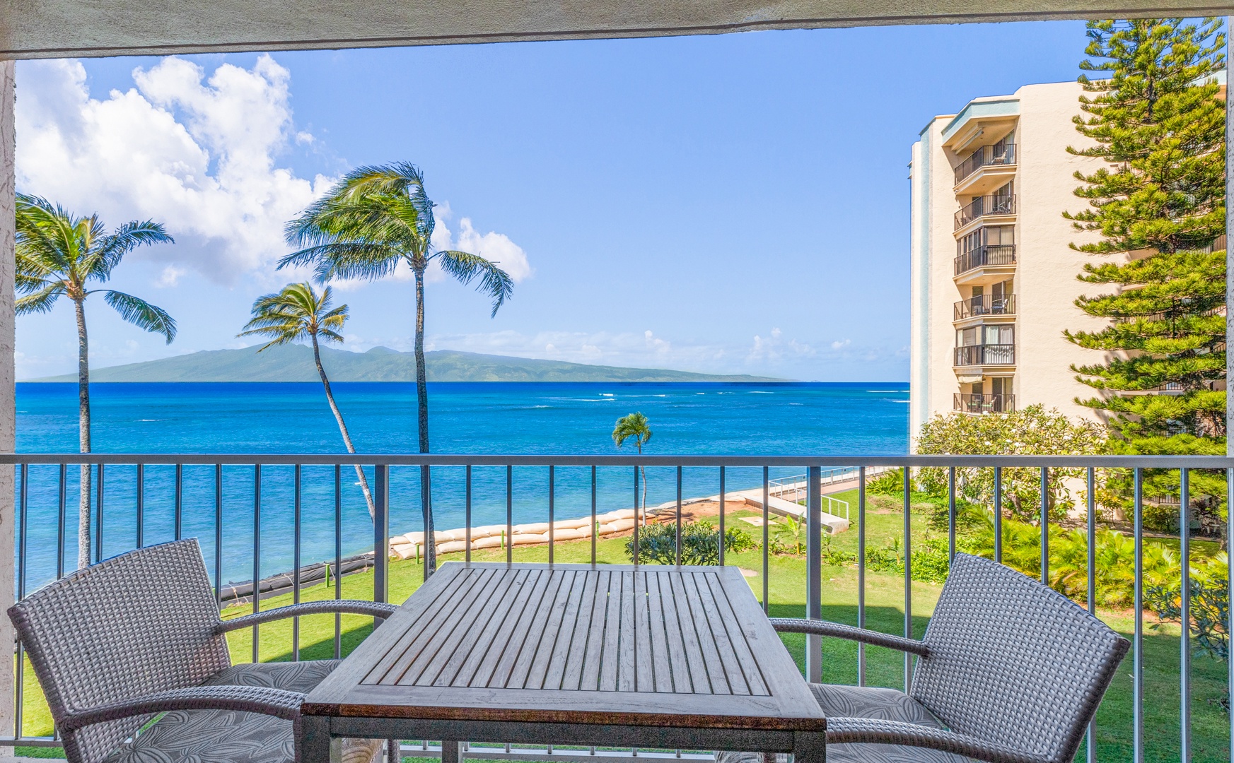 Lahaina Vacation Rentals, Royal Kahana 308 - Stunning view of Molokai from the lanai