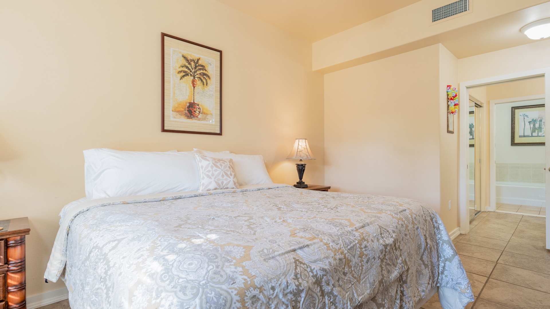 Kapolei Vacation Rentals, Kai Lani 8B - Wake up refreshed to views of island skies in this primary bedroom.