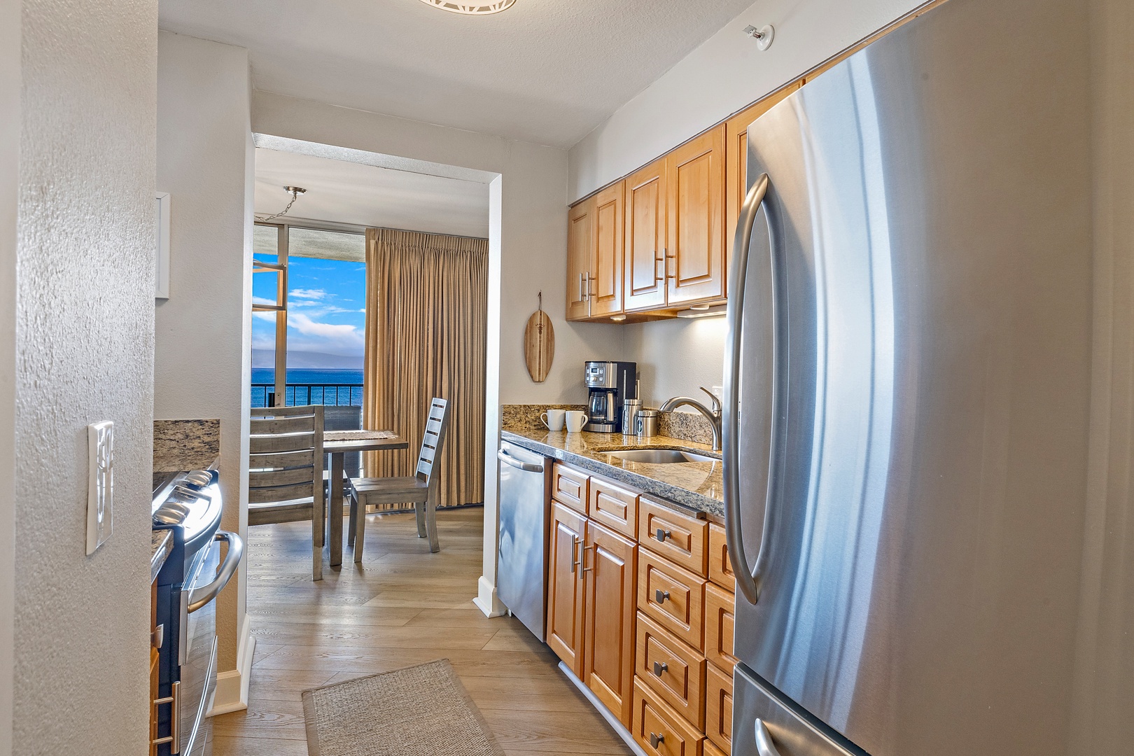 Lahaina Vacation Rentals, Royal Kahana 1010 - The fully equipped kitchen features stainless steel appliances and granite countertops, providing everything you need