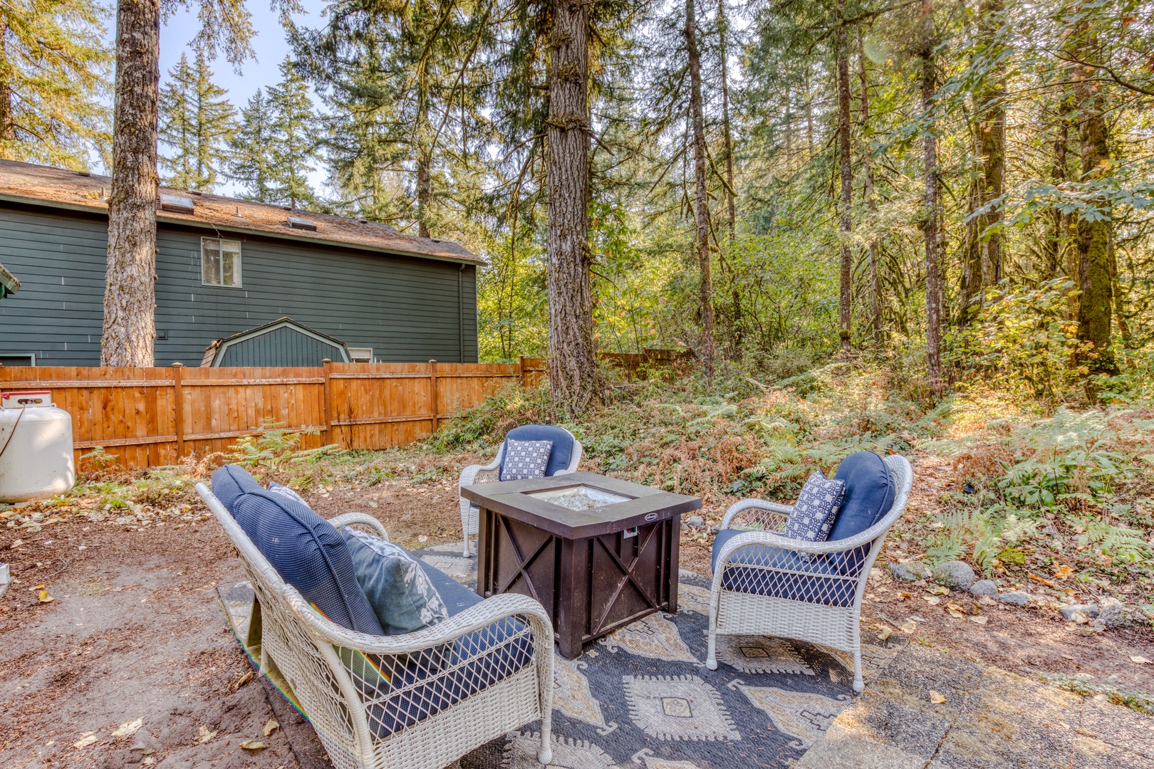 Brightwood Vacation Rentals, Riverside Retreat - Share your favorite campfire stories or reminisce with friends and family