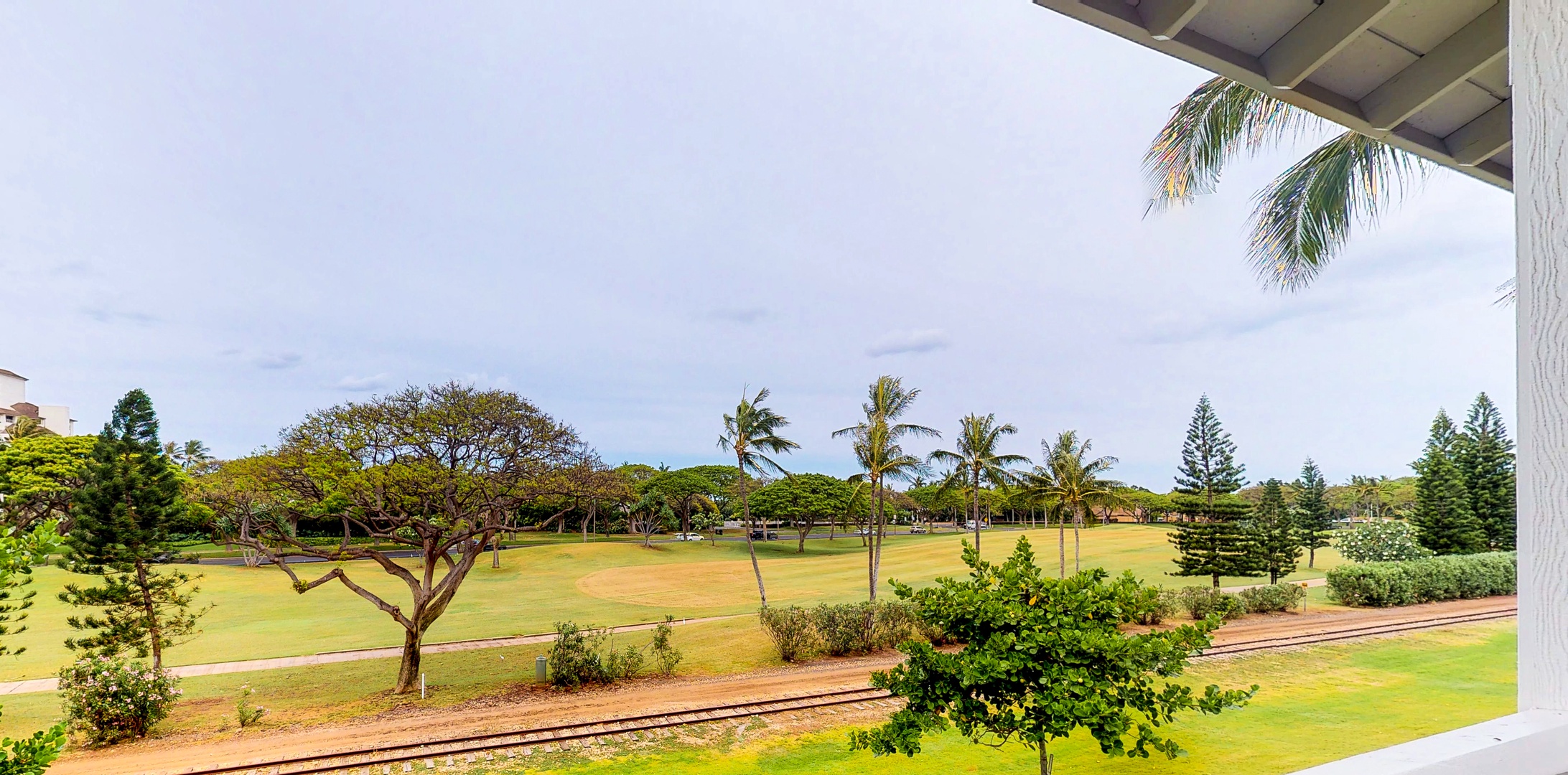 Kapolei Vacation Rentals, Coconut Plantation 1080-1 - The golf course view from your ko Olina condo second floor.