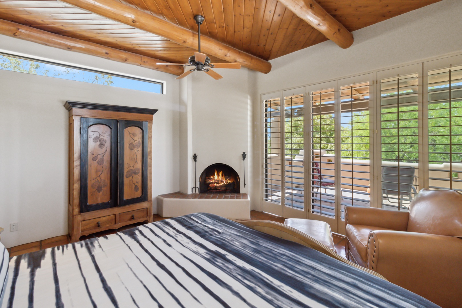 Scottsdale Vacation Rentals, Boulders Hideaway Villa - Second fireplace in guest bedroom