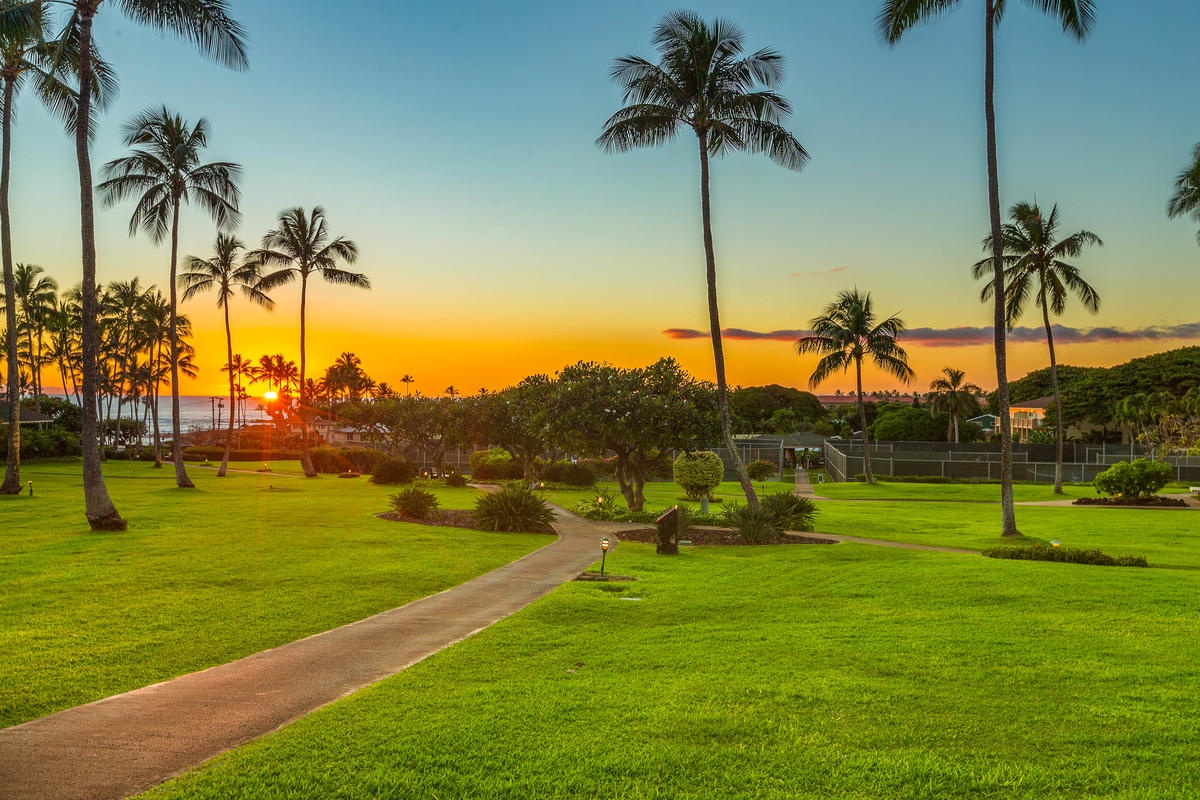 Koloa Vacation Rentals, Villas at Poipu Kai B111 - Enjoy ocean breezes and stunning sunsets while dining at nearby Brennecke’s Deli and Beach Broiler.