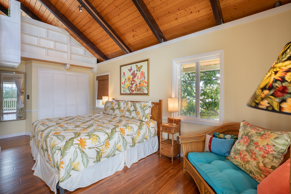 Kamuela Vacation Rentals, Honu Ohana- Puako 59 - Ohana Bedroom with King Bed