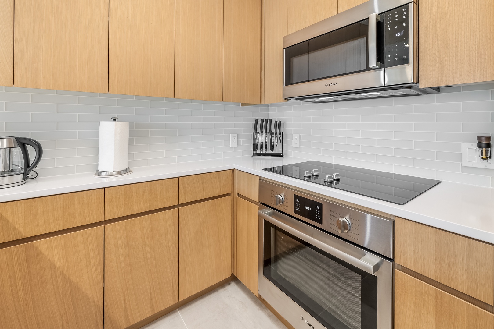 Honolulu Vacation Rentals, Sky Ala Moana #1701 - Fully equipped kitchen with stainless steel appliances and modern cabinetry.