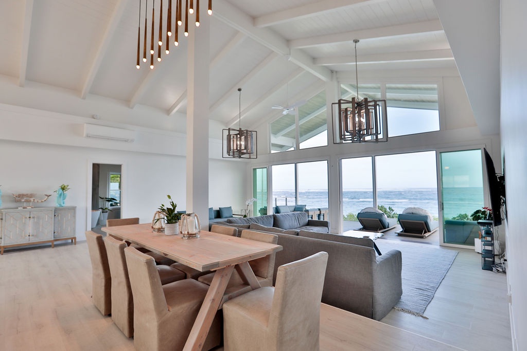 Waialua Vacation Rentals, Sea of Glass* - Dining Table for 8 guests