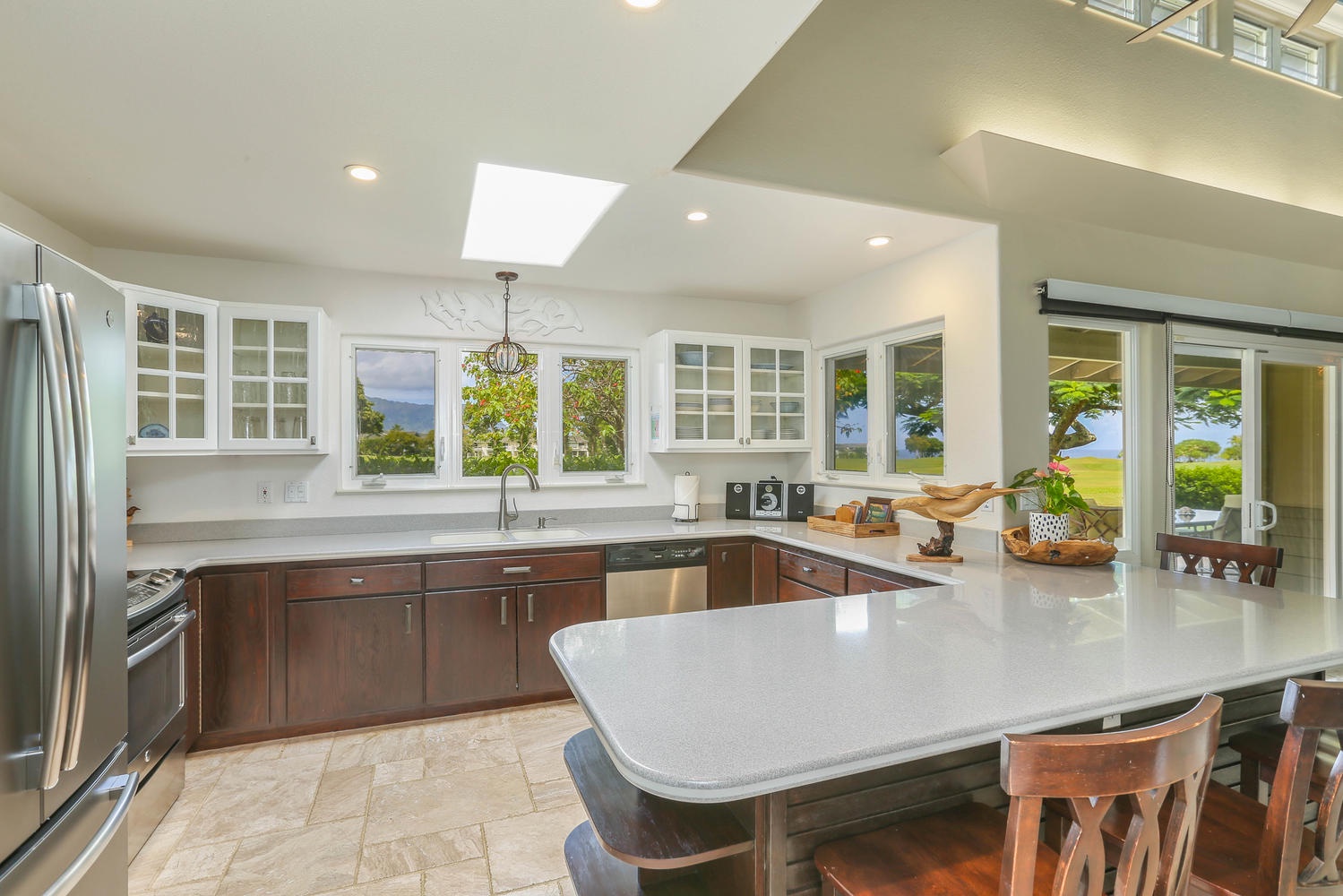 Princeville Vacation Rentals, Half Moon Hana - Lot's of counter space for the chef