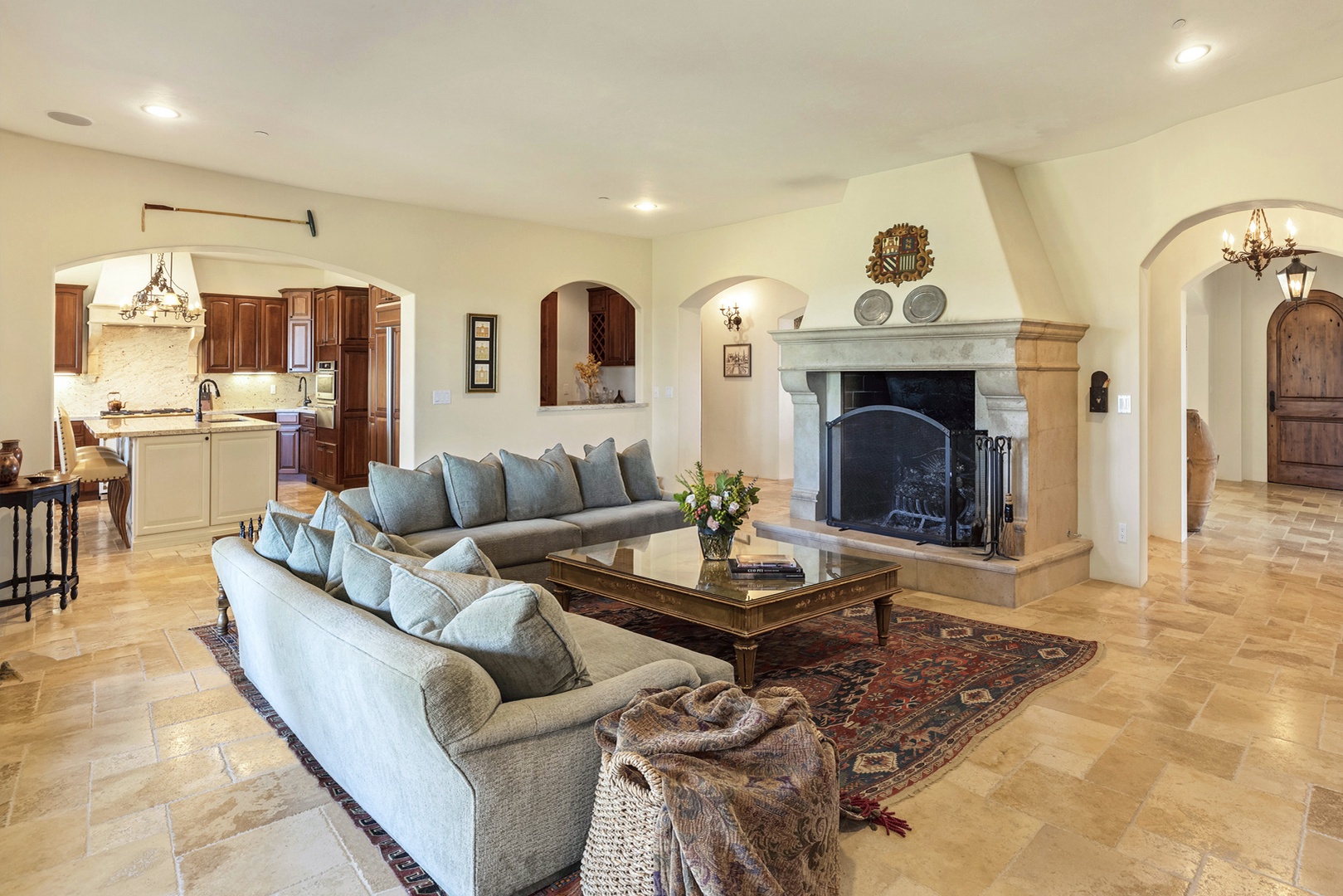 Fairfield Vacation Rentals, Villa Capricho - The living area and family room offer comfortable seating and breathtaking views of the vineyards