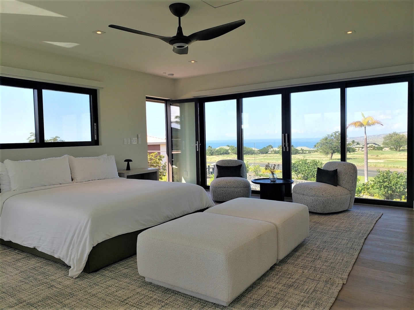 Kamuela Vacation Rentals, Hapuna Estates #8 - Suite 5 has beauitful views all around including the siting area