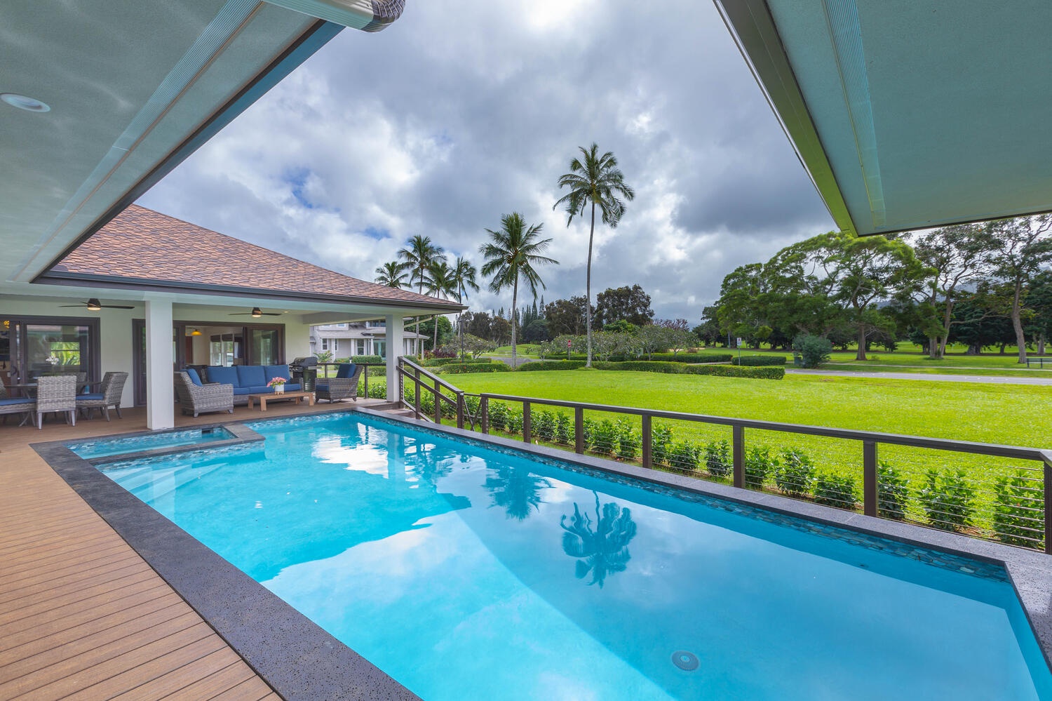 Princeville Vacation Rentals, Aloha Villa - Take a dip in the olympic style pool