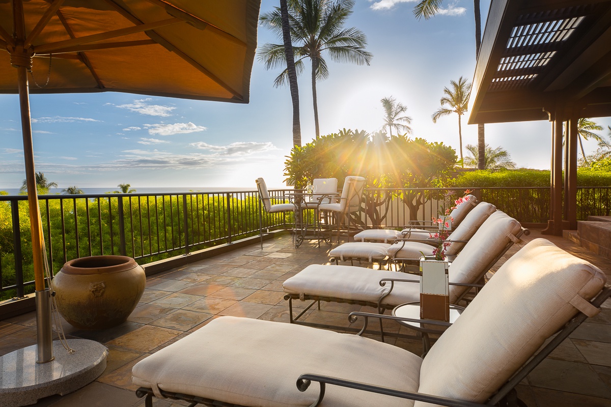 Kamuela Vacation Rentals, Mauna Kea Villas #13 - Soak up the Hawaiian sun on your private lanai with stunning coastal views—perfect for morning coffee or sunset lounging.