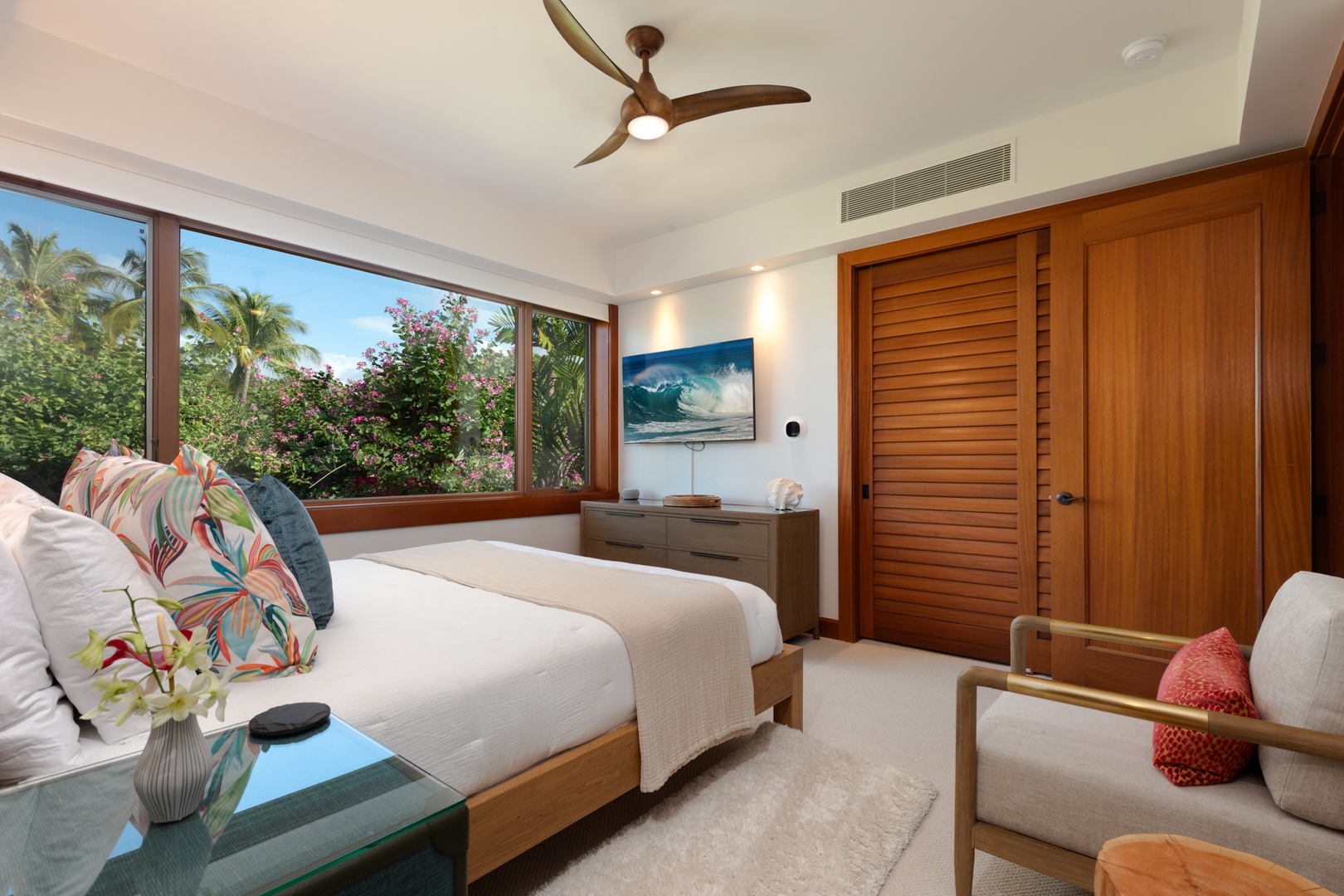 Kailua Kona Vacation Rentals, 3BD Waiulu Villa (111D) at Hualalai Resort - Your tropical sanctuary awaits with crisp linens, garden views, and modern comfort for the perfect island escape.