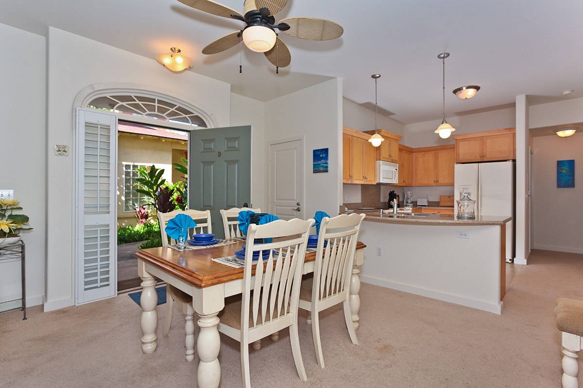 Kapolei Vacation Rentals, Kai Lani 12D - Expansive space includes the kitchen, living and dining areas.