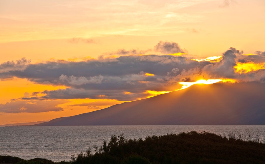 Kapalua Vacation Rentals, Ocean Dreams Villa 2203 at Montage Kapalua Bay* - Sunsets Over The Island of Molokai