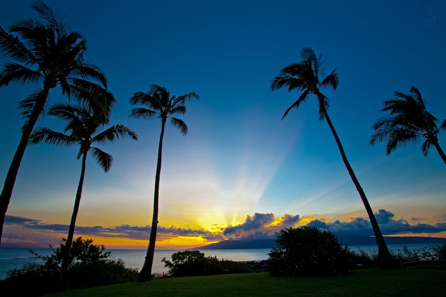 Kapalua Vacation Rentals, Ocean Dreams Villa 2203 at Montage Kapalua Bay* - Sunsets Over The Island of Molokai