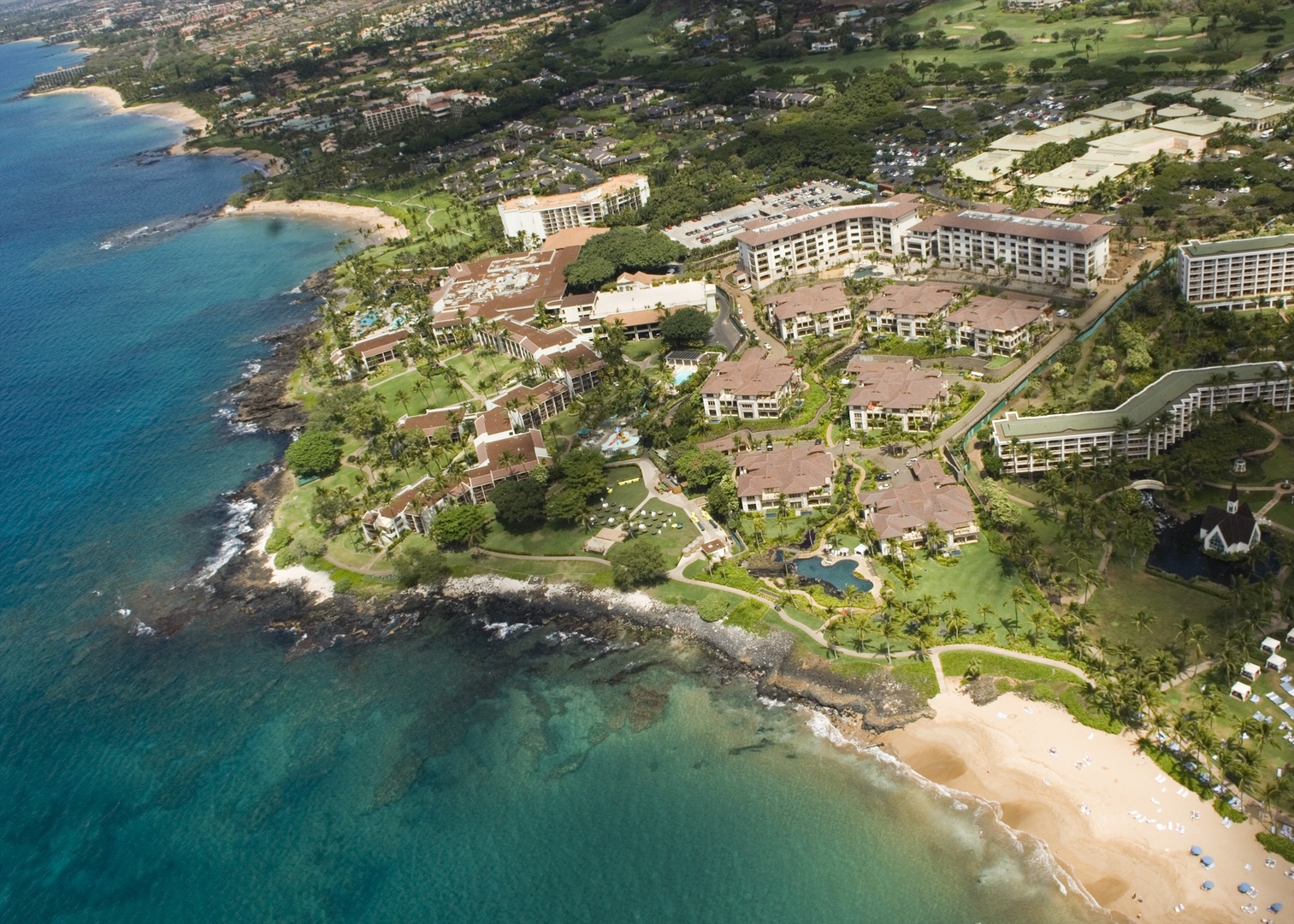 Wailea Vacation Rentals, Blue Ocean Suite H401 at Wailea Beach Villas* - Aerial View of Wailea Beach Villas