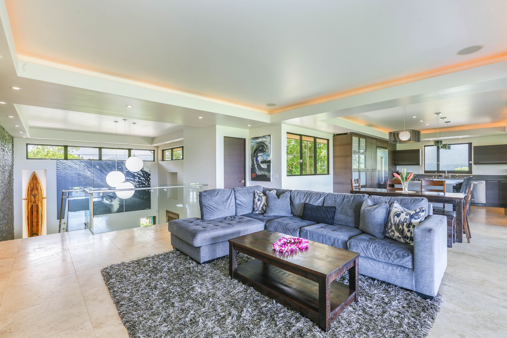 Princeville Vacation Rentals, Laulea Kailani Villa (KAUAI) - Living area