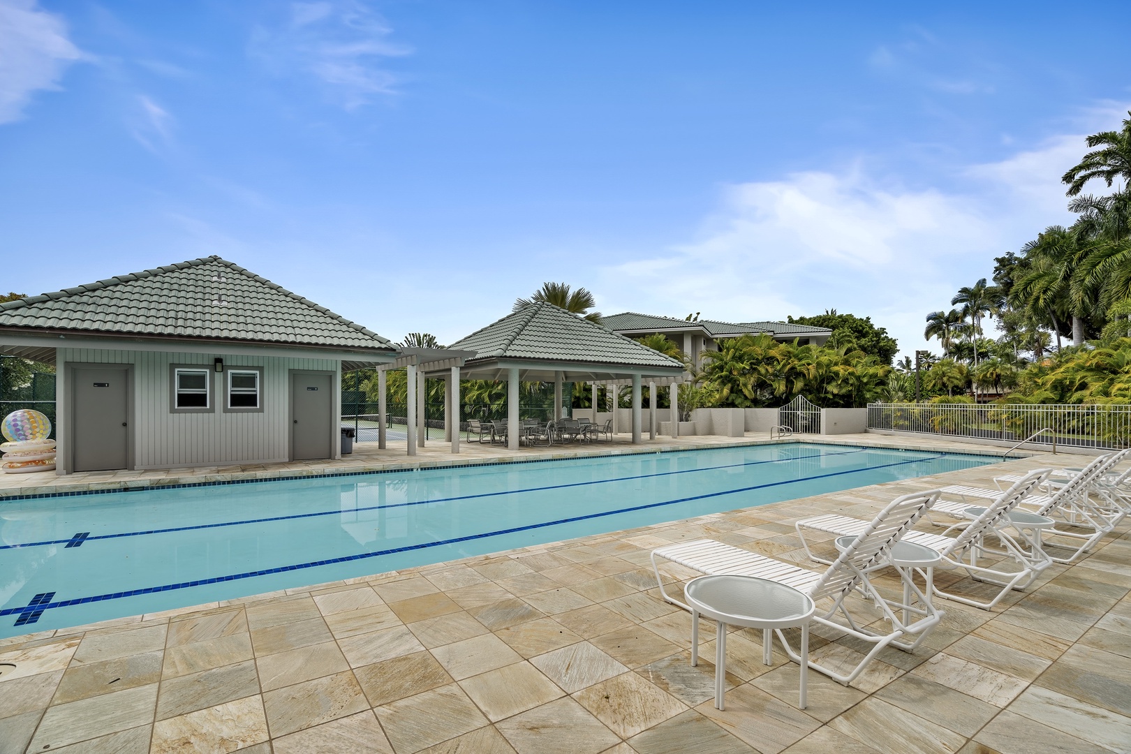 Kailua Kona Vacation Rentals, Ali'i Point #12 - Community pool with loungers accessible to the guests of Alii Point