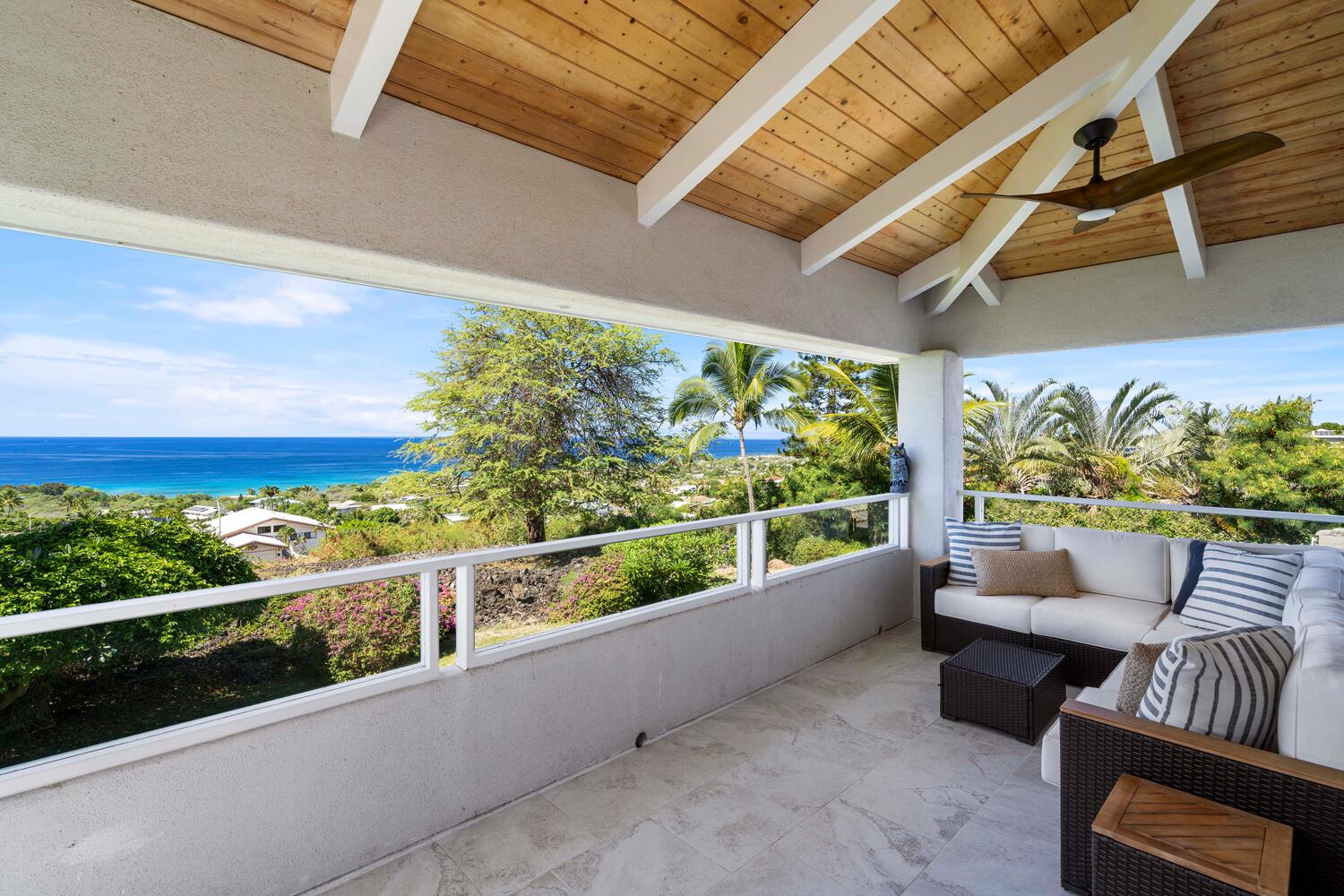 Kailua Kona Vacation Rentals, Ho'okipa Hale - Drink in sweeping vistas from the seclusion of the primary suite's private deck.