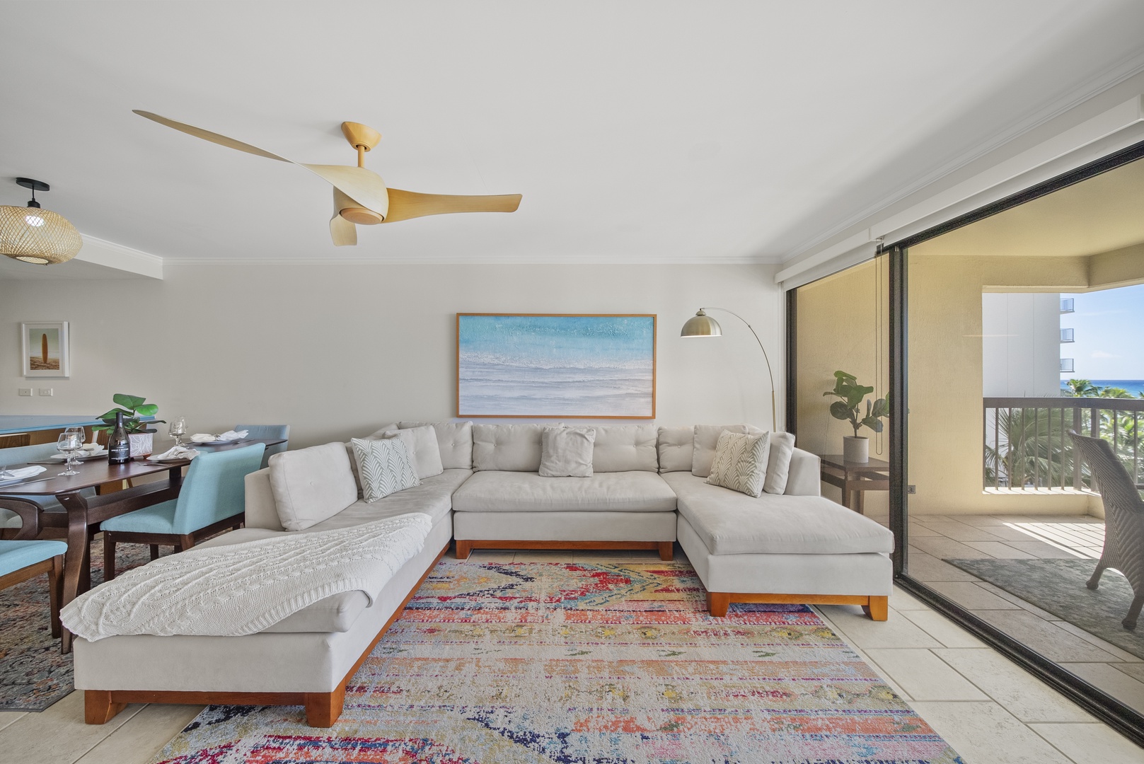 Honolulu Vacation Rentals, Aston Waikiki Beach Tower 602 - Gather with family and friends in a beautifully designed living room perfect for entertaining.