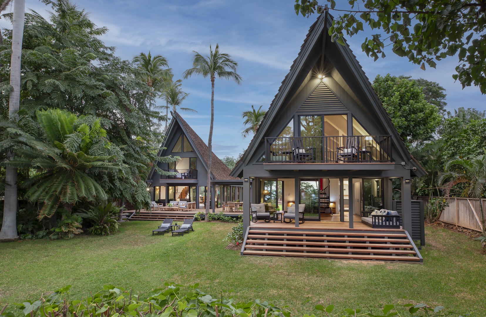 Kamuela Vacation Rentals, Hui Pu - Unique architectural style blending modern luxury with tropical charm.