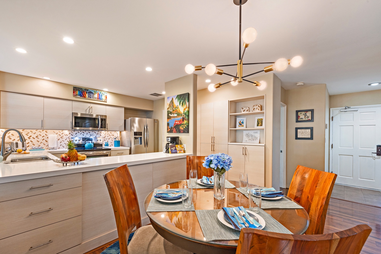 Lahaina Vacation Rentals, Kaanapali Royal Q-202 - Enjoy your meal in the dining area with table for four.