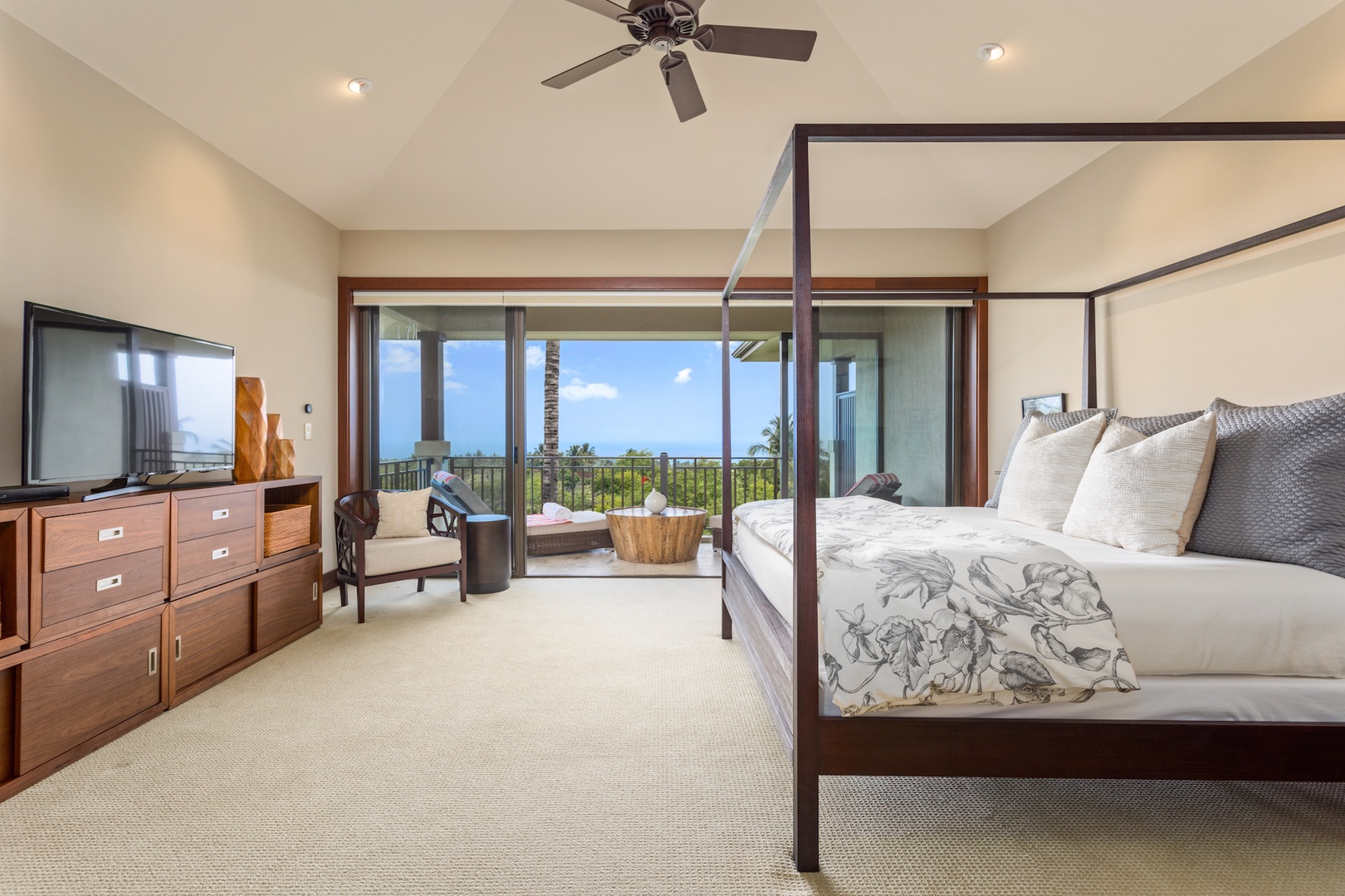 Kailua Kona Vacation Rentals, 3BD Hainoa Villa (2901D) at Hualalai Resort - Alternate view of the primary bedroom.