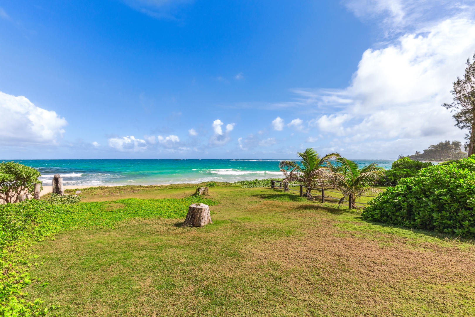 Laie Vacation Rentals, Majestic Mahakea Oceanfront Oasis - Perfect for family picnics or morning yoga, this outdoor space is a slice of paradise.