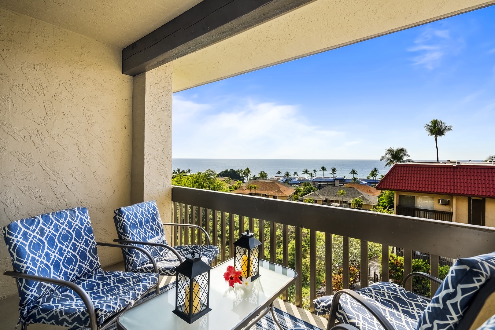 Kailua-Kona Vacation Rentals, Kona Mansions D231 - Upstairs Lanai off the Primary Bedroom