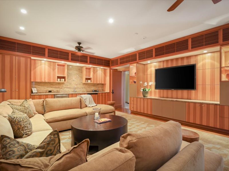 Kamuela Vacation Rentals, 5BD Estate Home at Mauna Kea Resort - Media Room