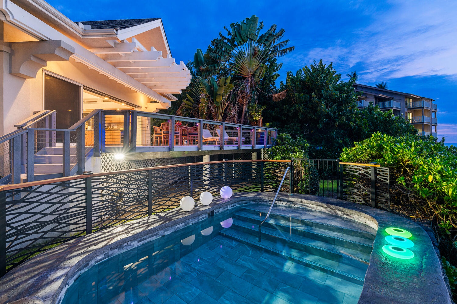 Kailua-Kona Vacation Rentals, Hale Kope Kai - Private pool lit for evening swims—perfect after a beach day or dinner on the lanai.