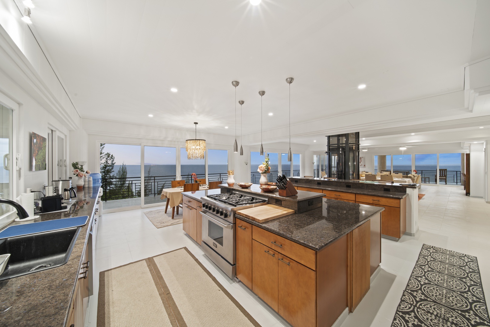 Ninole Vacation Rentals, Waterfalling Estate - Gourmet open concept kitchen, newly outfitted by a premiere chef