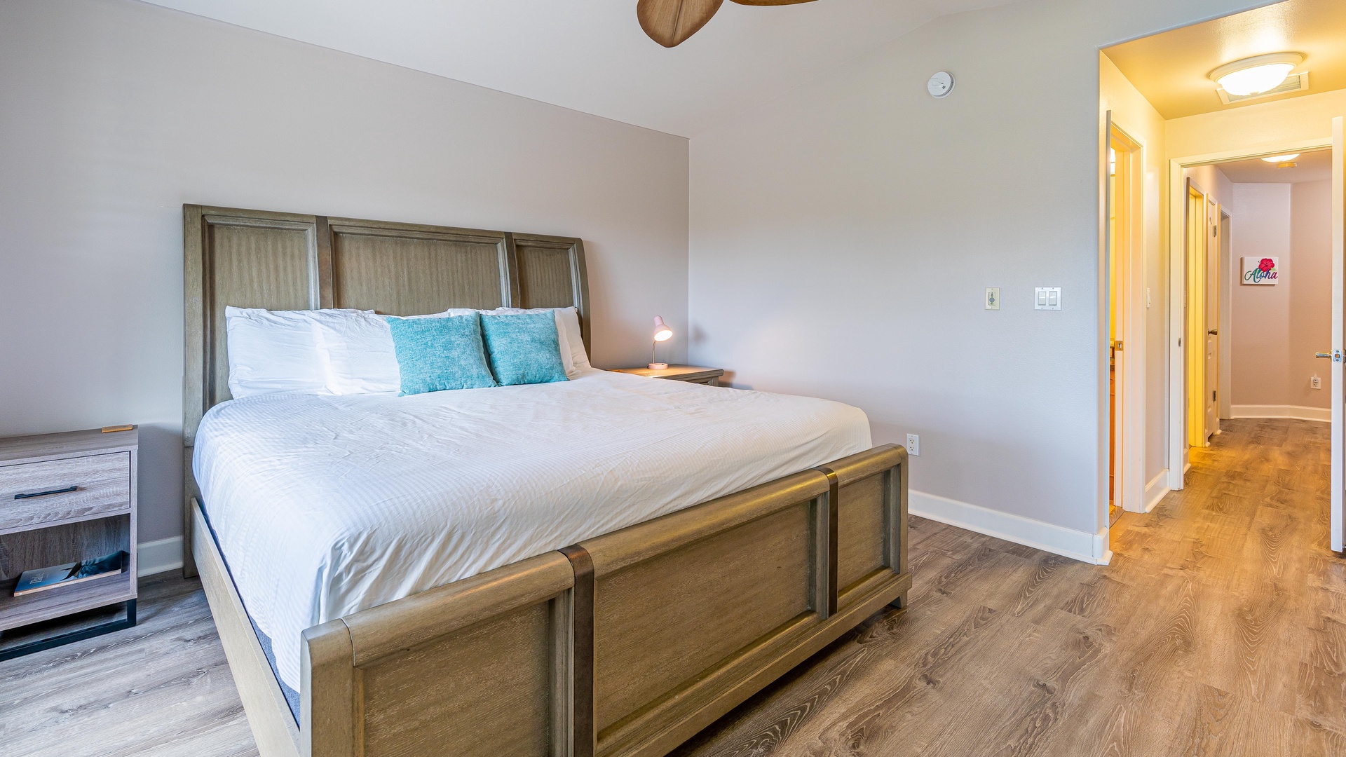 Kapolei Vacation Rentals, Hillside Villas 1508-2 - The primary guest bedroom is comfortable and spacious for a restful slumber.