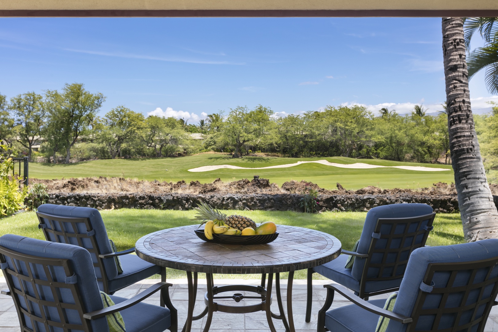 Kamuela Vacation Rentals, Villages at Mauna Lani Resort Unit # 728 - View towards the golf course from  the lanai