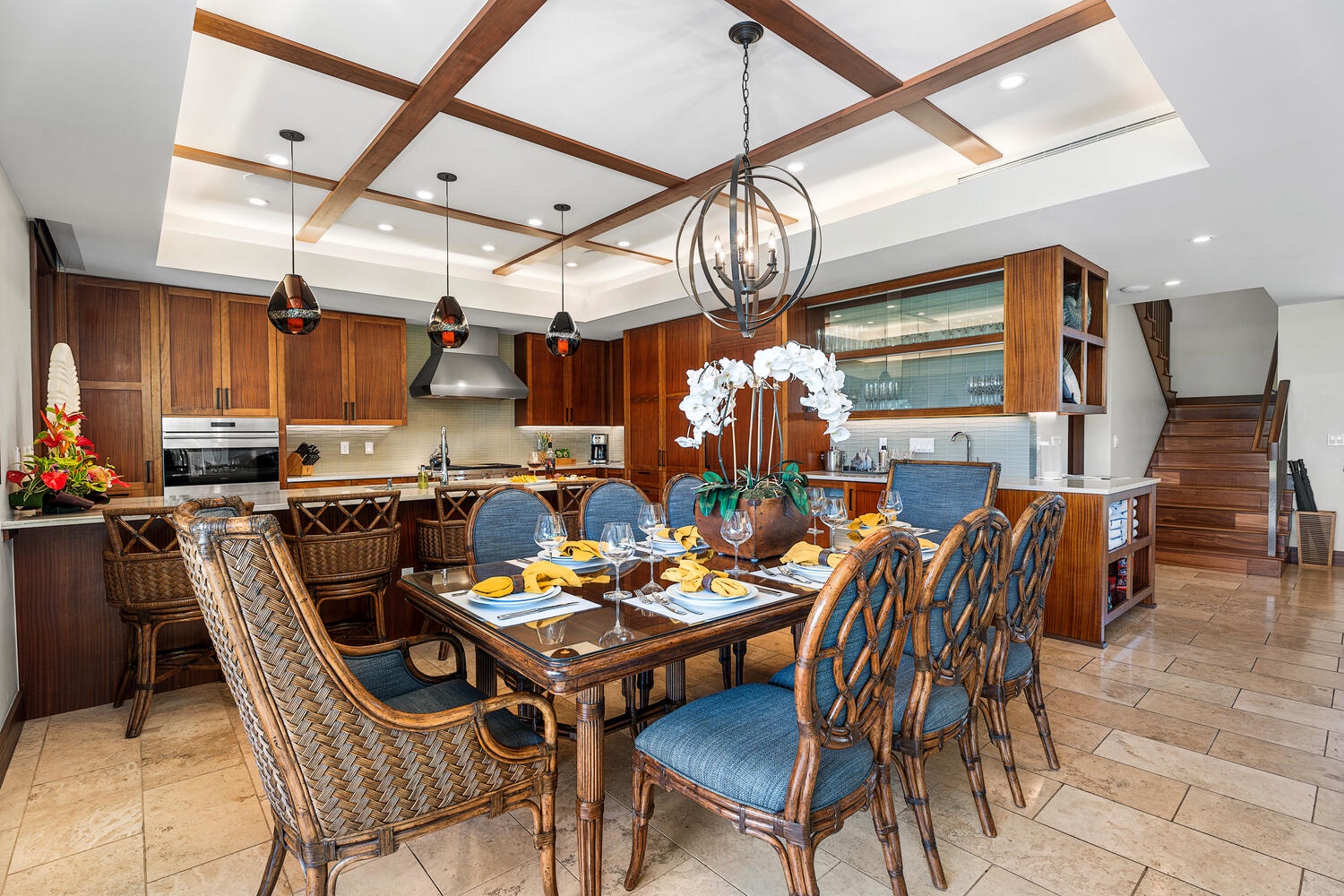 Kamuela Vacation Rentals, Laule'a Ohana Retreat - Start your day with tropical fruit and Kona coffee or unwind with a chef-cooked dinner at Laule'a #13.