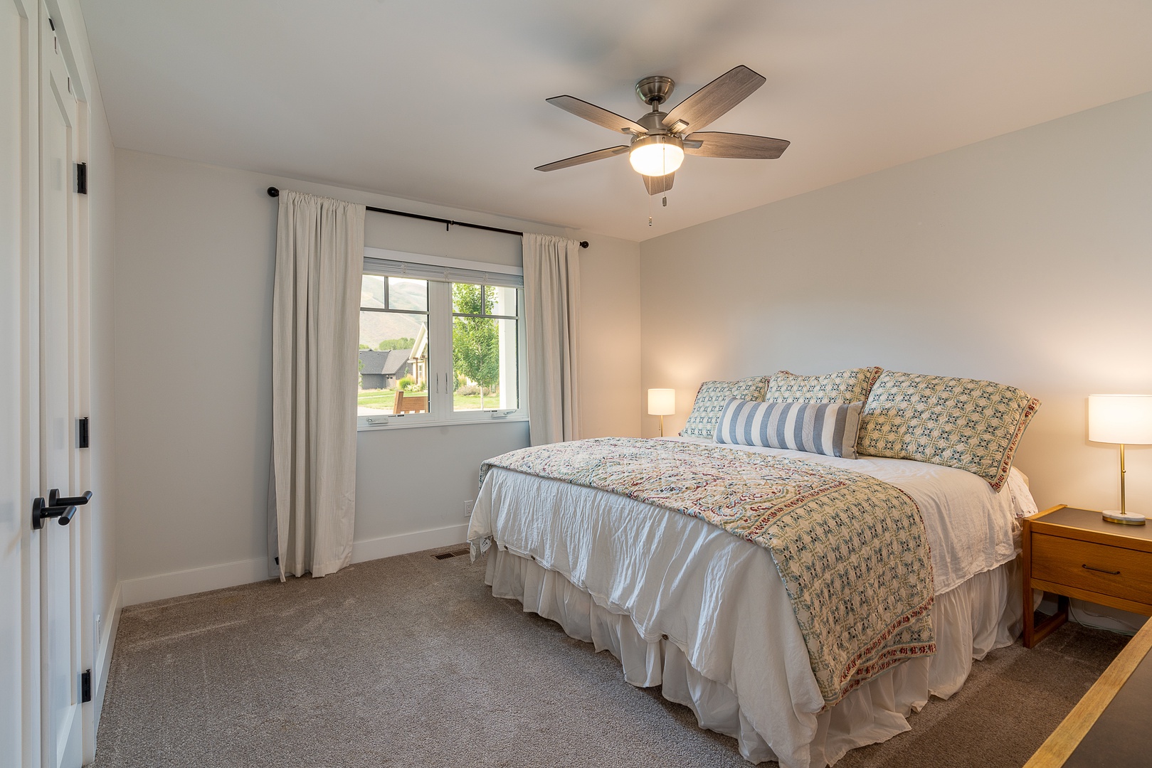 Hailey Vacation Rentals, Contemporary Red Feather Comfort - Guest Bedroom 2 with king bed
