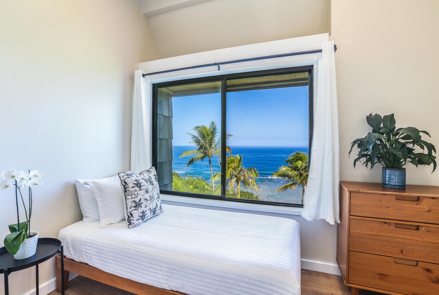 Princeville Vacation Rentals, Sealodge J8 - Watch the waves roll in from the comfort of your bed