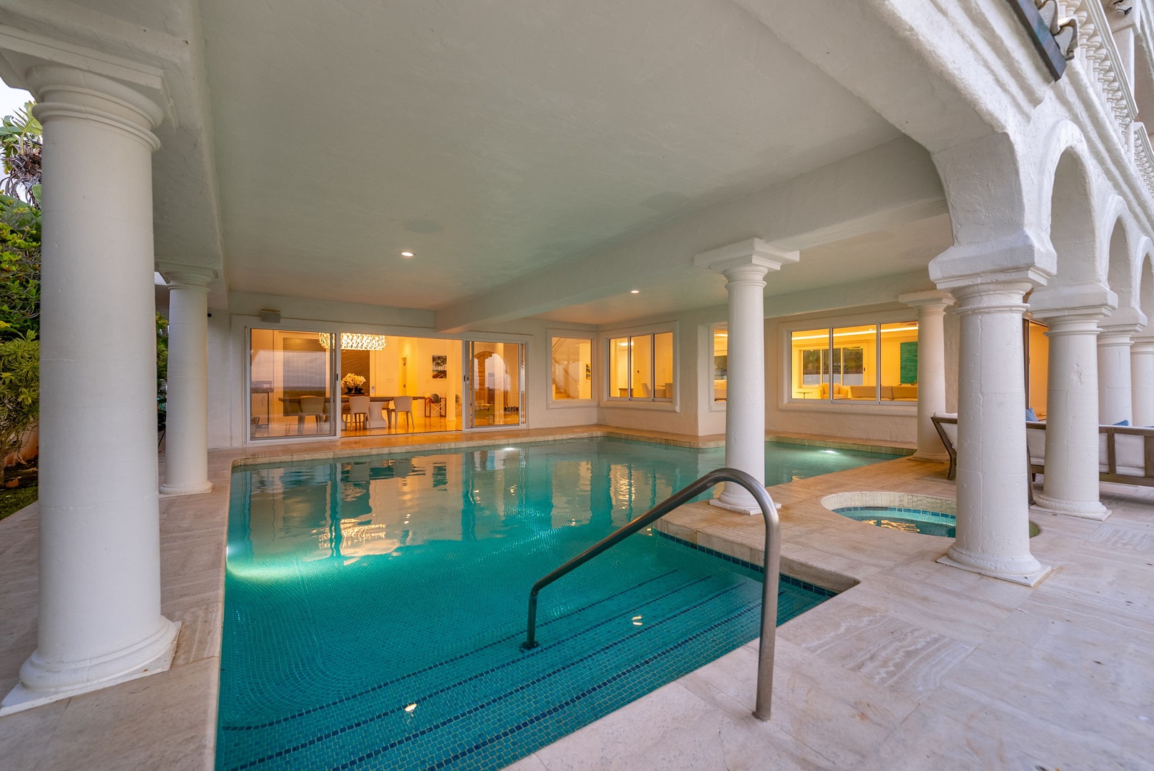 Kailua Vacation Rentals, Lanikai Sunrise Estate - End your day with a soothing soak under the stars in the tranquil and private hot tub.