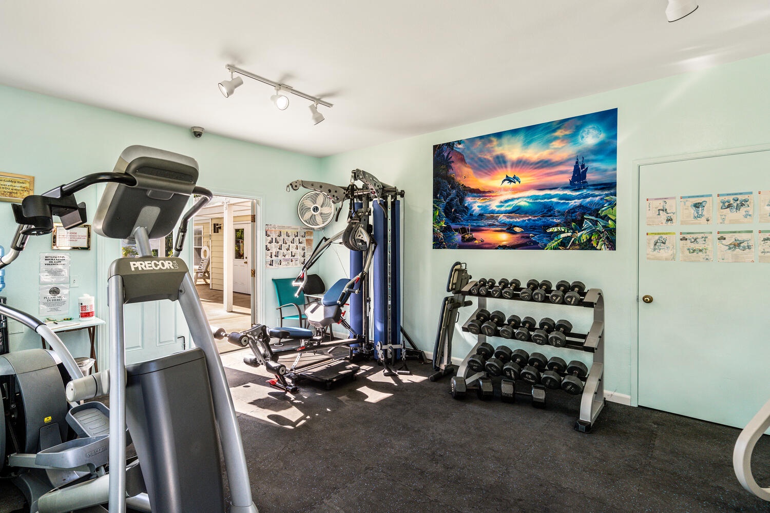 Waikoloa Vacation Rentals, Fairway Terrace F-107 - Community gym