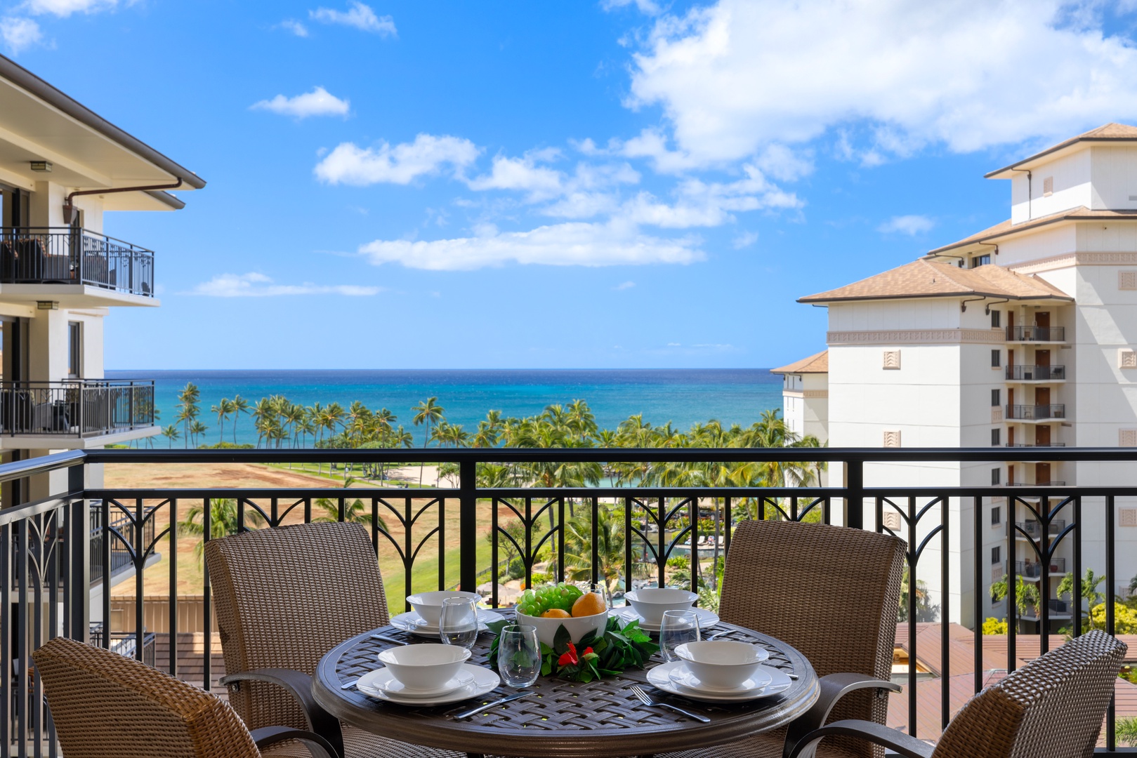 Kapolei Vacation Rentals, Ko Olina Beach Villas O805 - Outdoor views from the lanai.