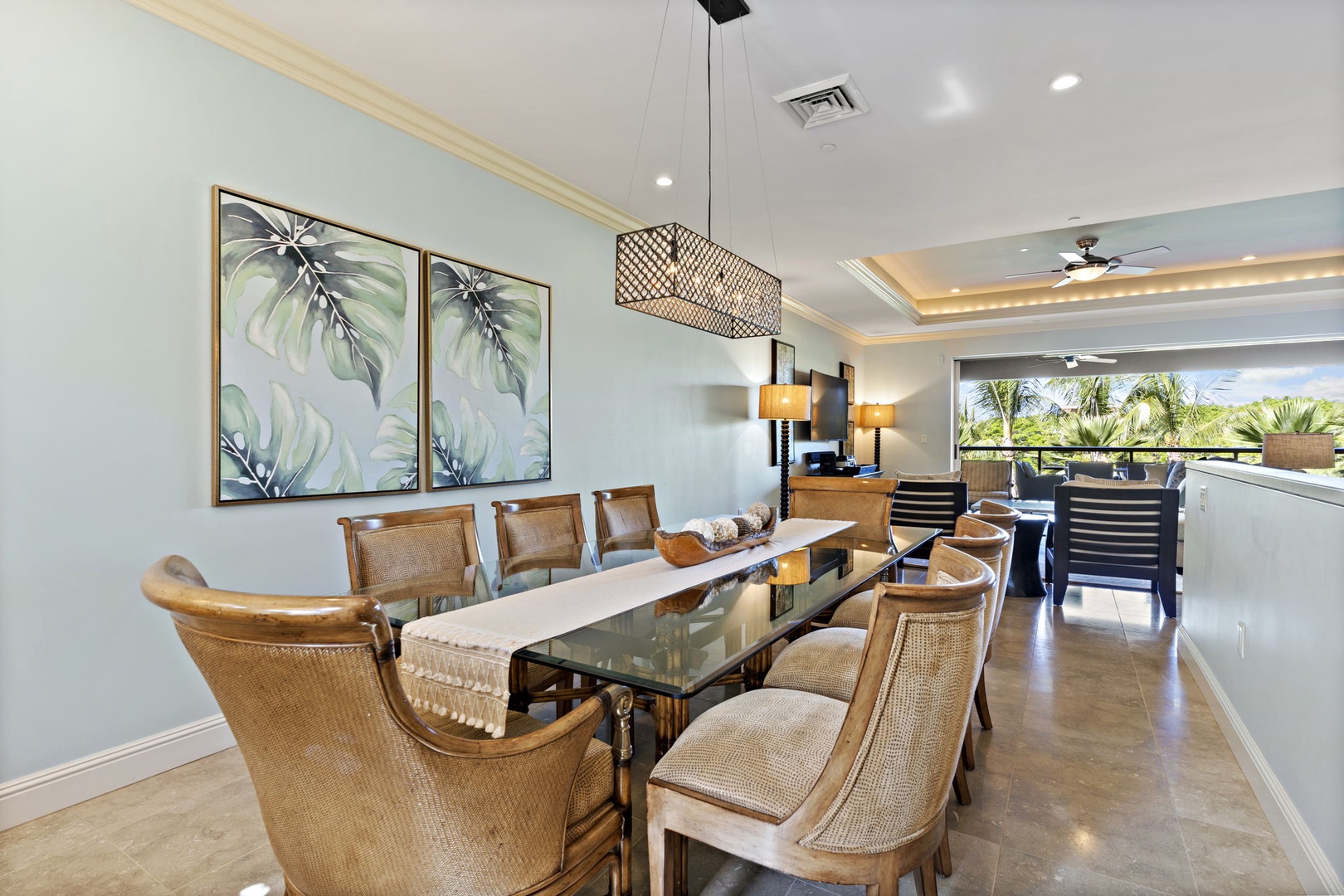 Wailea Vacation Rentals, Wailea Luxury Residence Hoolei 93-3 - The formal dining area at Wailea Hoolei 93-3 comfortably seats eight, perfect for gatherings.