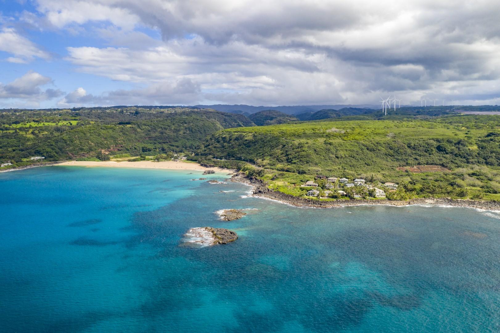 Laie Vacation Rentals, Waipuna Hale - Postcard-perfect Waimea Bay.