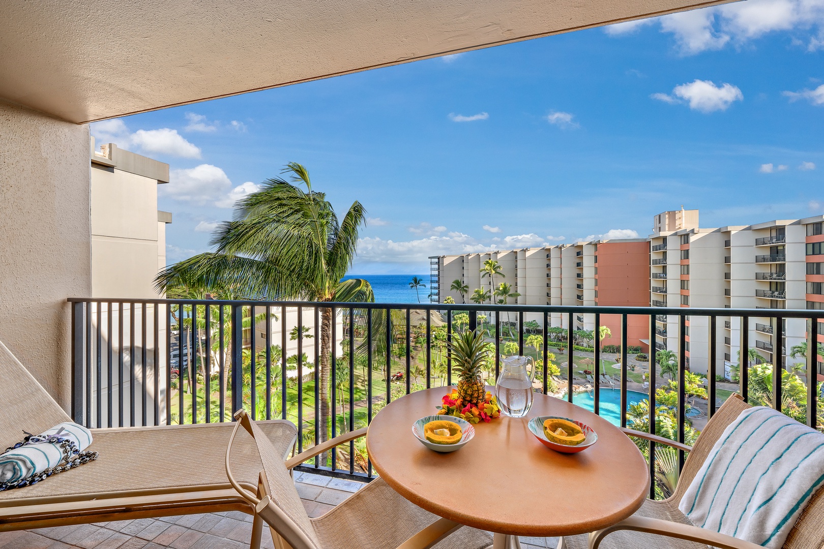 Lahaina Vacation Rentals, Kaanapali Shores 746 - Kaanapali Shores 746 offers stunning ocean, pool, and garden views.