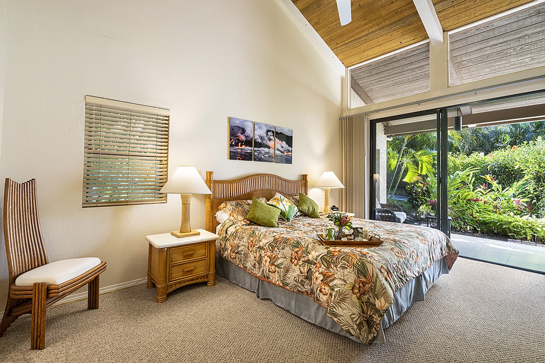 Waikoloa Vacation Rentals, Waikoloa Villas F-100 - Lanai Access from the Primary bedroom