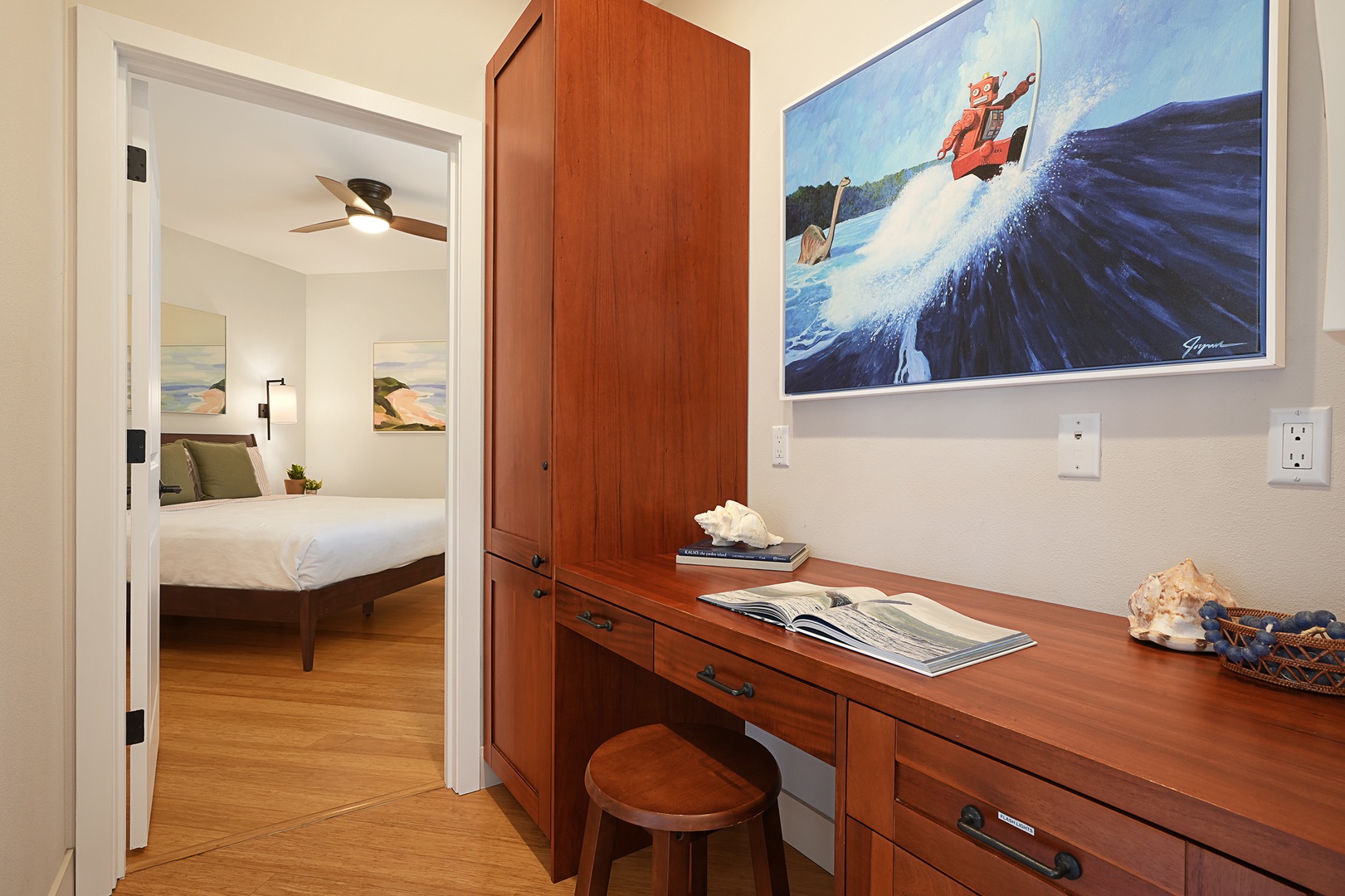Koloa Vacation Rentals, Pili Mai 11K - There is also a workspace just off of Guest Bedroom 2