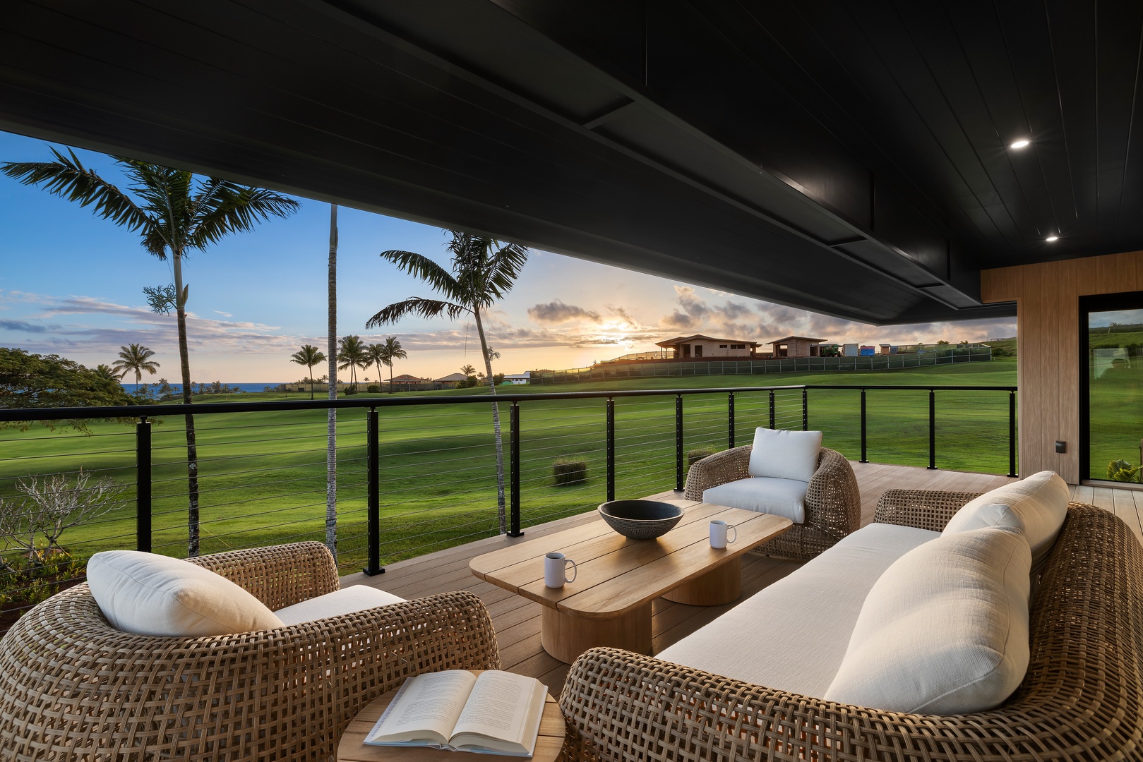 Koloa Vacation Rentals, Hale o ka Nene - Relax on the upper lanai with a morning coffee or evening cocktail overlooking paradise.