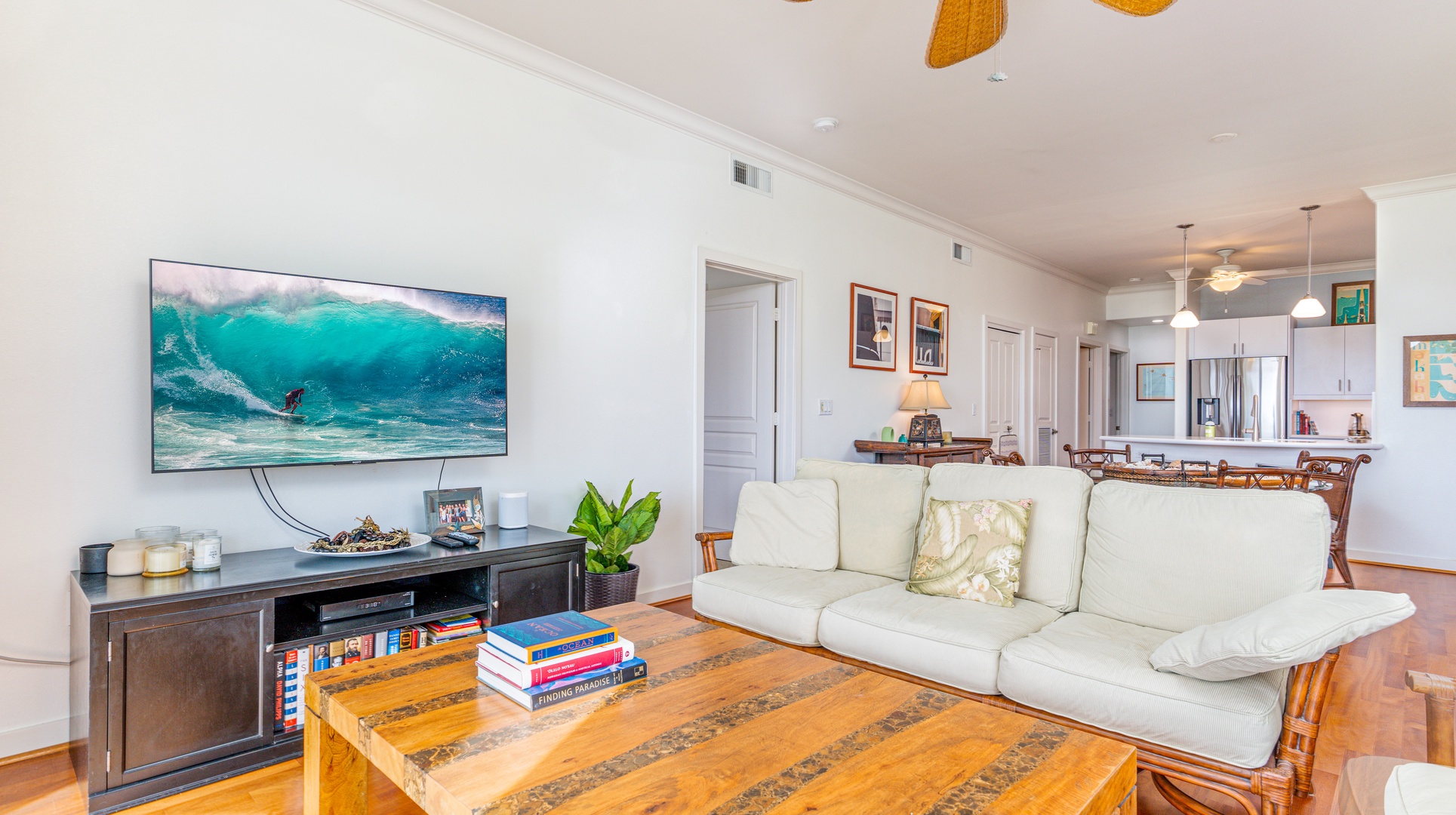 Kapolei Vacation Rentals, Kai Lani 24B - Curl up for movie night on the TV.