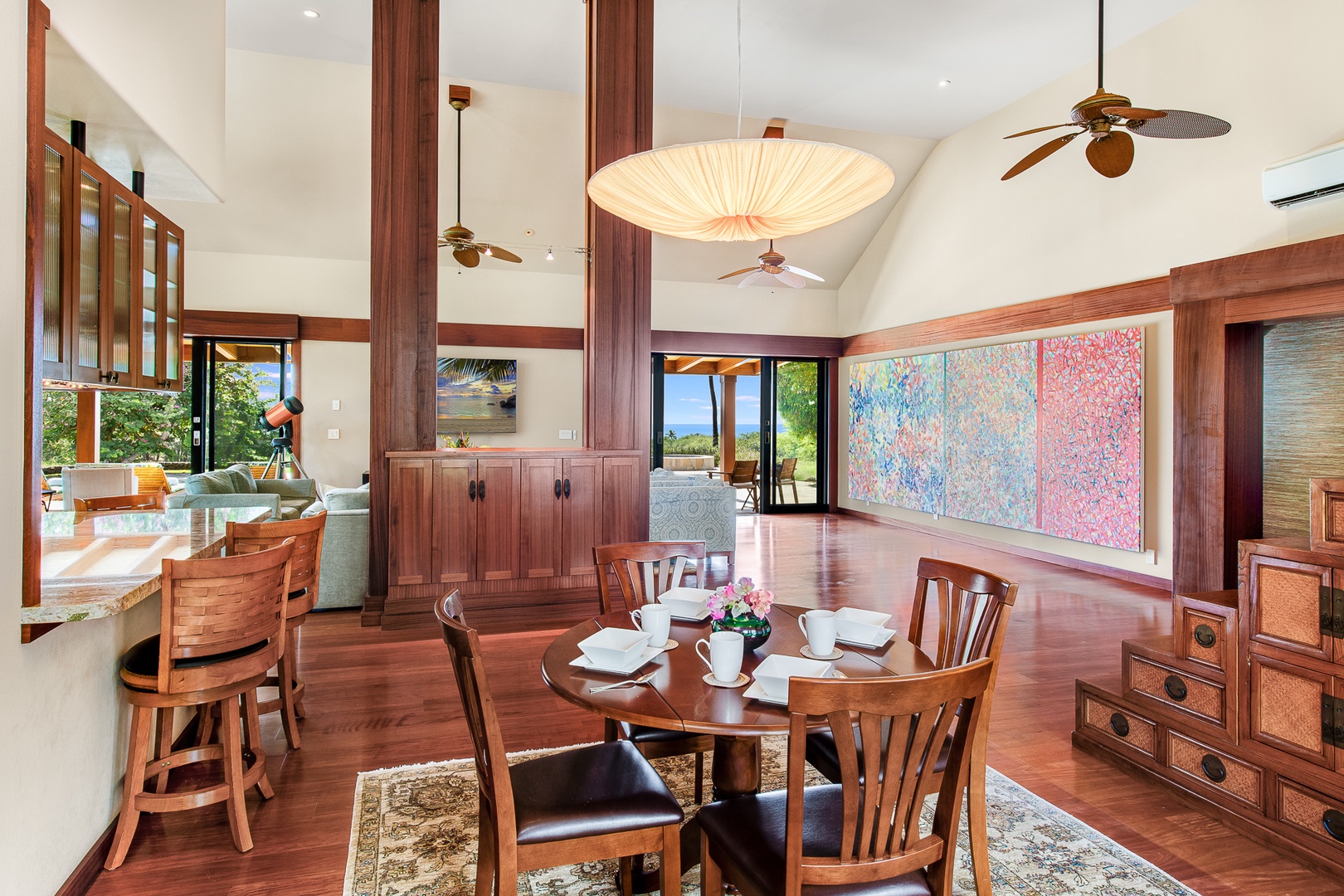 Kamuela Vacation Rentals, Olomana Hale at Kohala Ranch - Dining area seats four guests