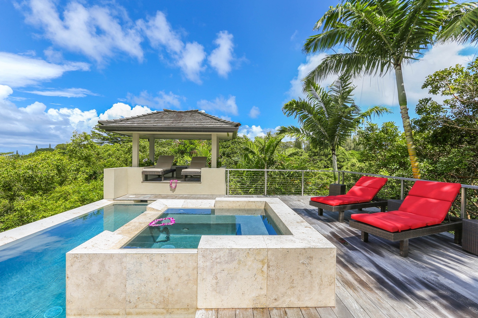 Princeville Vacation Rentals, Laulea Kailani Villa (KAUAI) - Enjoy the private pool and spa!